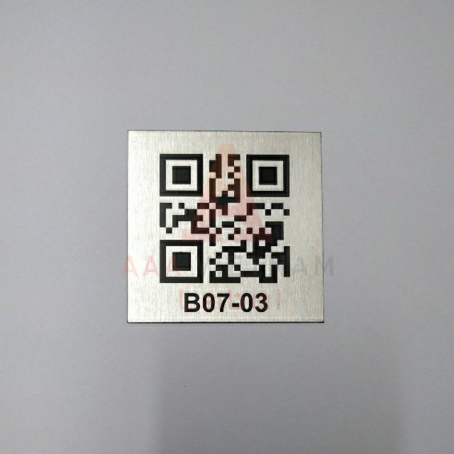 In tem QR code kim loại - Mẫu 01