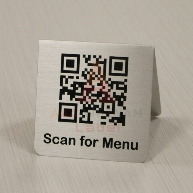 In tem QR code kim loại - Mẫu 02